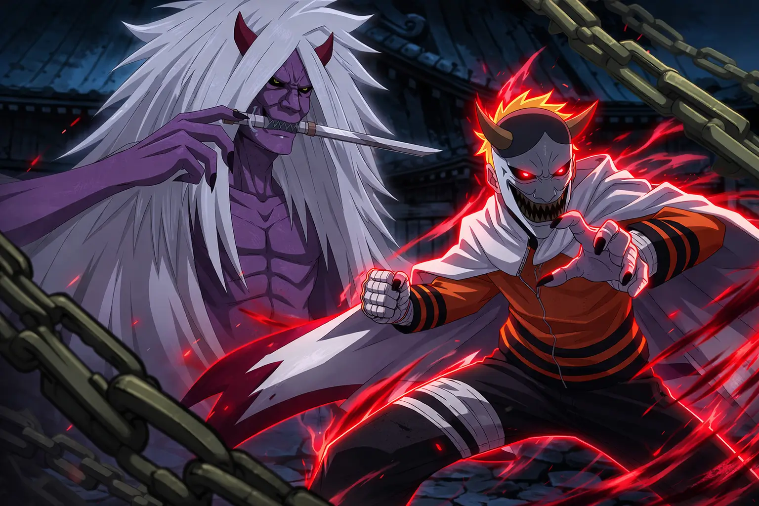 Shiki Fūjin manifestándose tras el invocador