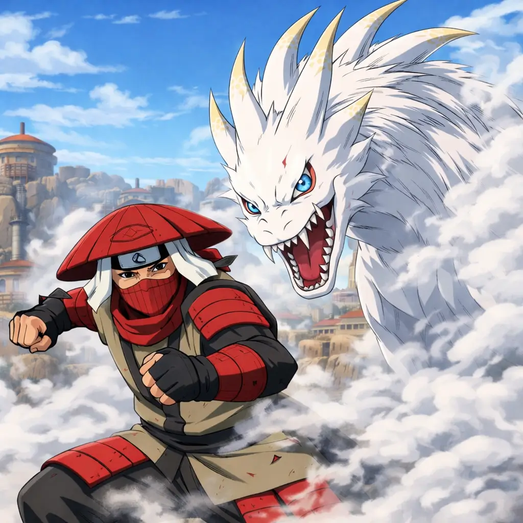 Han jinchūriki del Gobi envuelto en vapor presurizado con armadura pesada