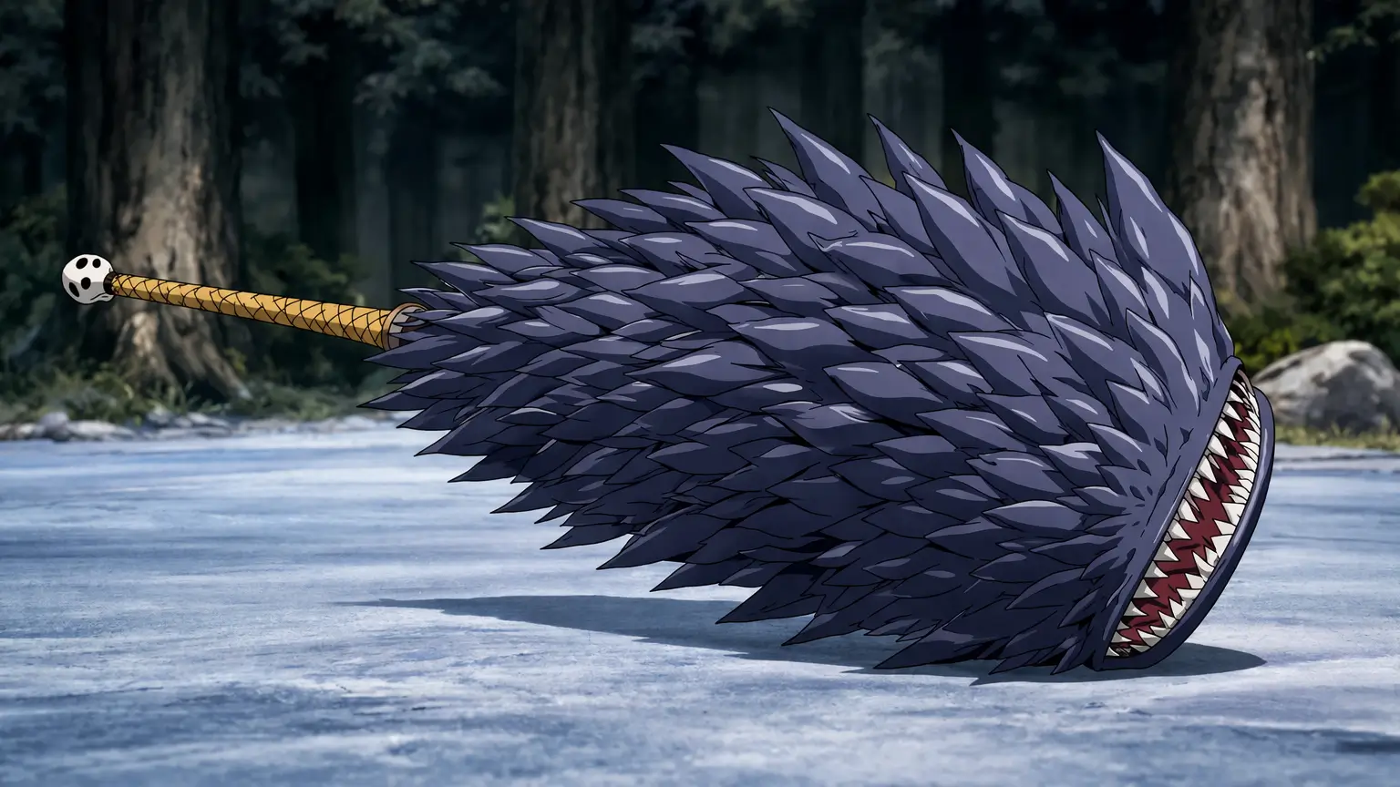 Espada Samehada perteneciente a Fuguki Suikazan, uno de los Siete Espadachines de la Niebla en Naruto.