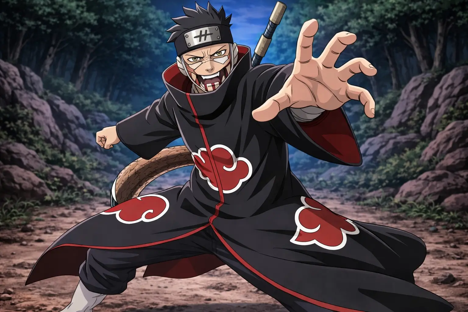 Juzo Biwa espadachin Akatsuki Naruto