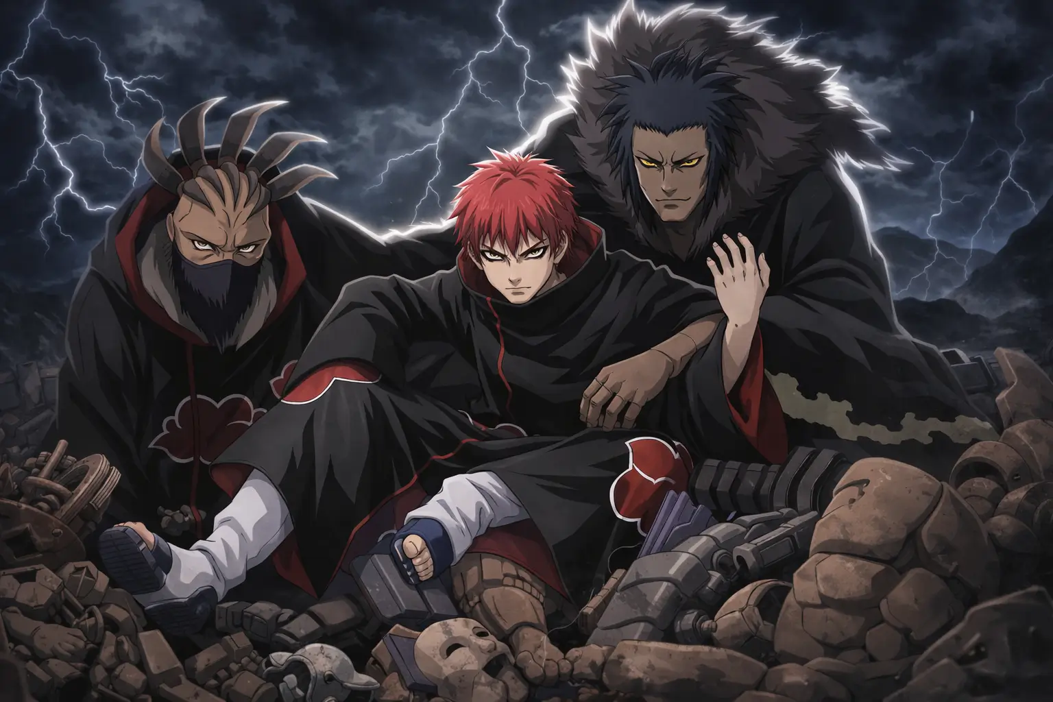 Sasori Akatsuki marionetas técnica prohibida Naruto